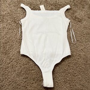 Anthropologie pilcro White Sleeveless Bodysuit